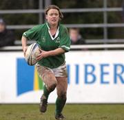 26 February 2005; Lynn Cantwell, Ireland. Women's Six Nations Rugby Championship, Ireland v England, Templeville Road, Dublin. Picture credit; Ciara Lyster / SPORTSFILE