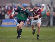 4 March 2005; Kieran Murphy, Limerick IT, in action against  Gerry O'Grady, NUIG. Datapac Fitzgibbon Cup Semi-Final, Limerick IT v NUI Galway, Limerick Institute of Technology, Limerick. Picture credit; Kieran Clancy / SPORTSFILE