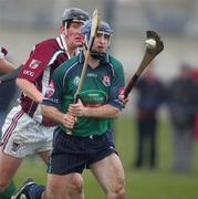 4 March 2005; Eoin Kelly, Limerick IT, in action against  John Lee, NUIG. Datapac Fitzgibbon Cup Semi-Final, Limerick IT v NUI Galway, Limerick Institute of Technology, Limerick. Picture credit; Kieran Clancy / SPORTSFILE