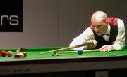 7 March 2005; Defending champion Peter Ebdon, England, in action during round 1 of the Failte Ireland Irish Masters, Dave Harold.v.Peter Ebdon, Citywest Hotel, Saggart, Co. Dublin. Picture credit; Matt Browne / SPORTSFILE