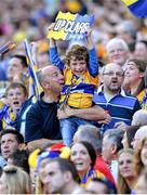 28 September 2013; Clare supporters celebrate after Shane O'Donnell scored their side's first goal. GAA Hurling All-Ireland Senior Championship Final Replay, Cork v Clare, Croke Park, Dublin. Picture credit: Stephen McCarthy / SPORTSFILE