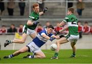 8 December 2013; Diarmuid Connolly, St.Vincents, in action against Brian Glynn and Stuart Nerney, 22, Portlaoise. AIB Leinster Senior Club Football Championship Final, Portlaoise, Laois v St Vincent's, Dublin. O'Connor Park, Tullamore, Co. Offaly. Picture credit: David Maher / SPORTSFILE