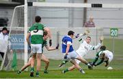 8 December 2013; Ciaran Dorney, St.Vincents, beats Portlaoise goalkeeper Michael Nolan and Kieran Lillis to score his side's first goal. AIB Leinster Senior Club Football Championship Final, Portlaoise, Laois v St Vincent's, Dublin, O'Connor Park, Tullamore, Co. Offaly. Picture credit: David Maher / SPORTSFILE