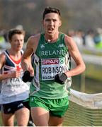 8 December 2013; Ireland's Paul Robinson on his way to finishing in 9th place in the Men's U23 Race during the Spar European Cross Country Championships 2013. Friendship Park, Belgrade, Serbia. Picture credit: Brendan Moran / SPORTSFILE