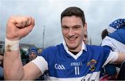 8 December 2013; Diarmuid Connolly, St.Vincent's, celebrates at the end of the game. AIB Leinster Senior Club Football Championship Final, Portlaoise, Laois v St Vincent's, Dublin, O'Connor Park, Tullamore, Co. Offaly. Picture credit: David Maher / SPORTSFILE