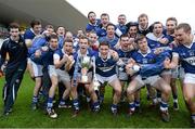 8 December 2013; St.Vincent's players celebrate at the end of the game. AIB Leinster Senior Club Football Championship Final, Portlaoise, Laois v St Vincent's, Dublin, O'Connor Park, Tullamore, Co. Offaly. Picture credit: David Maher / SPORTSFILE