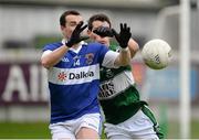 8 December 2013; Ciaran Dorney, St.Vincents, in action against Paul Cotter, Portlaoise. AIB Leinster Senior Club Football Championship Final, Portlaoise, Laois v St Vincent's, Dublin, O'Connor Park, Tullamore, Co. Offaly. Picture credit: David Maher / SPORTSFILE