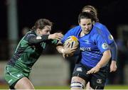 7 December 2013; Paula Fitzpatrick, Leinster, is tackled by Emma Cleary, Connacht. Women's Interprovincial, Leinster v Connacht, Ashbourne RFC, Ashbourne, Co. Meath. Picture credit: Matt Browne / SPORTSFILE
