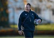 9 December 2013; Leinster head coach Matt O'Connor during squad training ahead of their Heineken Cup 2013/14, Pool 1, Round 4, match against Northampton on Saturday. Leinster Rugby Squad Training & Press Briefing, UCD, Belfield, Dublin. Picture credit: Stephen McCarthy / SPORTSFILE