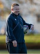 9 December 2013; Leinster head coach Matt O'Connor during squad training ahead of their Heineken Cup 2013/14, Pool 1, Round 4, match against Northampton on Saturday. Leinster Rugby Squad Training & Press Briefing, UCD, Belfield, Dublin. Picture credit: Stephen McCarthy / SPORTSFILE
