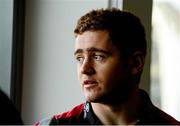10 December 2013; Ulster's Paddy Jackson during a press conference ahead of their Heineken Cup 2013/14, Pool 6, Round 4, game against Benetton Treviso on Saturday. Ulster Rugby Press Conference, Ravenhill Park, Belfast, Co. Antrim. Picture credit: Oliver McVeigh / SPORTSFILE