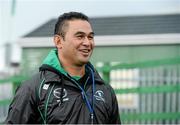 10 December 2013; Connacht head coach Pat Lam arriving for squad training ahead of their Heineken Cup 2013/14, Pool 3, Round 4, game against Toulouse on Saturday. Connacht Rugby Squad Training & Press Conference, Sportsground, Galway. Picture credit: David Maher / SPORTSFILE