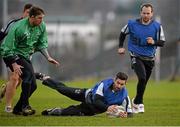 10 December 2013; Connacht's Frank Murphy in action during squad training ahead of their Heineken Cup 2013/14, Pool 3, Round 4, game against Toulouse on Saturday. Connacht Rugby Squad Training & Press Conference, Sportsground, Galway. Picture credit: David Maher / SPORTSFILE