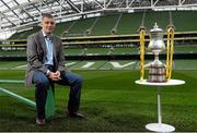 11 December 2013; Shamrock Rovers manager Trevor Croly after the Setanta Sports Cup draw for the 2013/2014 season. Aviva Stadium, Lansdowne Road, Dublin. Picture credit: David Maher / SPORTSFILE
