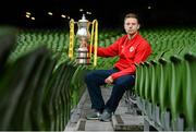 11 December 2013; St. Patrick's Athletic's Ger O'Brien after the Setanta Sports Cup draw for the 2013/2014 season. Aviva Stadium, Lansdowne Road, Dublin. Picture credit: David Maher / SPORTSFILE
