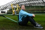 11 December 2013; Stephen O'Donnell, Dundalk FC, after the Setanta Sports Cup draw for the 2013/2014 season. Aviva Stadium, Lansdowne Road, Dublin. Picture credit: David Maher / SPORTSFILE