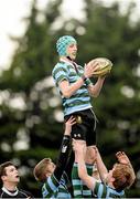 11 December 2013; Tom Dempsey, St. Gerard’s School, takes the ball in the lineout against Newbridge College. Leinster Schools Junior Section B League Final, St. Gerard’s School v Newbridge College, Templeville Road, Dublin. Picture credit: Matt Browne / SPORTSFILE
