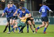 11 December 2013; Nick Timoney, Leinster Schools, is tackled by Mitchell Third, Australia Schools. Leinster Schools v Australia Schools, Donnybrook Stadium, Donnybrook, Dublin. Picture credit: Matt Browne / SPORTSFILE