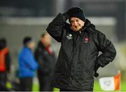 11 December 2013; Brian McIver, Derry manager, reacts on the sideline. O'Fiach Cup, Armagh v Derry, Athletic Grounds, Armagh. Picture credit: Oliver McVeigh / SPORTSFILE