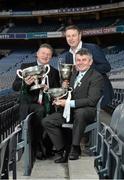 12 December 2013; Today Bord na Móna launched the O'Byrne, Walsh, and Kehoe cup competitions for 2014. In attendance at the Leinster launch are, from left, Gerry O'Hagan, Head of Marketing and Communications, Bord na Móna, Paul Bealin, Westmeath football manager, and Martin Skelly, Chairman of the Leinster Council. Leinster Launch of the 2014 Bord na Mona O’Byrne Cup, Walsh Cup, Kehoe Cup Competitions, Croke Park, Dublin. Picture credit: Barry Cregg / SPORTSFILE