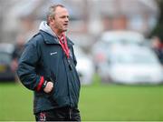 17 October 2013; Ulster head coach Mark Anscombe during squad training ahead of their Heineken Cup 2013/14, Pool 5, Round 4, game against Benetton Treviso on Saturday. Ulster Rugby Squad Training, Pirrie Park, Methodist College Playing Fields, Belfast, Co. Antrim. Picture credit: Oliver McVeigh / SPORTSFILE