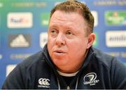 12 December 2013; Leinster head coach Matt O'Connor at the Leinster Rugby Press Conference ahead of Saturday's Heineken Cup 2013/14, Pool 1, Round 4 match against Northampton Saints. Leinster Rugby Head Offices, UCD, Belfield, Dublin. Picture credit: Ramsey Cardy / SPORTSFILE