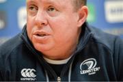 12 December 2013; Leinster head coach Matt O'Connor at the Leinster Rugby Press Conference ahead of Saturday's Heineken Cup 2013/14, Pool 1, Round 4 match against Northampton Saints. Leinster Rugby Head Offices, UCD, Belfield, Dublin. Picture credit: Ramsey Cardy / SPORTSFILE