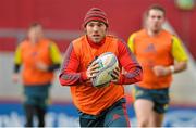 12 December 2013; Munster's Duncan Williams during squad training ahead of their Heineken Cup 2013/14, Pool 6, Round 4, game against Perpignan on Saturday. Munster Rugby Squad Training, Thomond Park, Limerick. Picture credit: Diarmuid Greene / SPORTSFILE
