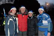 14 December 2013; Leinster supporters, from left, Georgine Corbert, Burke Corbert, Leslie Corbert and Graham, all from Wexford, ahead of the game. Heineken Cup 2013/14, Pool 1, Round 4, Leinster v Northampton Saints. Aviva Stadium, Lansdowne Road, Dublin. Photo by Sportsfile