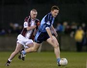 12 March 2005; Peadar Andrews, Dublin, in action against Patrick Mulvihill, Westmeath. Allianz National Football League, Division 1A, Dublin v Westmeath, Parnell Park, Dublin. Picture credit; Brian Lawless / SPORTSFILE