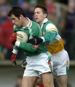 13 March 2005; James Gill, Mayo, in action against Karol Slattery, Offaly. Allianz National Football League, Division 1A, Offaly v Mayo, O'Connor Park, Tullamore, Co. Offaly. Picture credit; David Maher / SPORTSFILE