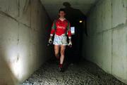 13 March 2005; Mayo goalkeeper David Clarke walks back to his dressing room at the end of the game after victory over Offaly. Allianz National Football League, Division 1A, Offaly v Mayo, O'Connor Park, Tullamore, Co. Offaly. Picture credit; David Maher / SPORTSFILE