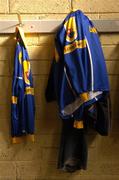 12 March 2005; Jerseys hang in the Longford dressing room. Allianz National Football League, Division 2A, Clare v Longford, Cusack Park, Ennis, Co. Clare. Picture credit; Ray McManus / SPORTSFILE