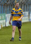 12 March 2005; John Moody, Clare, leaves the field after being shown the yellow card. Allianz National Football League, Division 2A, Clare v Longford, Cusack Park, Ennis, Co. Clare. Picture credit; Ray McManus / SPORTSFILE