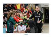 19 May 2013; Mayo manager James Horan is greeted by young Mayo supporters before the game. Connacht GAA Football Senior Championship Quarter-Final, Galway v Mayo, Pearse Stadium, Salthill, Galway. Picture credit: Diarmuid Greene / SPORTSFILE