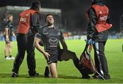 14 December 2013; Craig Ronaldson, Connacht, holds his leg after he was injered during the game against Toulouse. Heineken Cup 2013/14, Pool 3, Round 4, Connacht v Toulouse. Sportsground, Galway. Picture credit: Matt Browne / SPORTSFILE