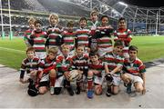 14 December 2013; Bective Rangers RFC following the Half-Time Mini Games. Heineken Cup 2013/14, Pool 1, Round 4, Leinster v Northampton Saints. Aviva Stadium, Lansdowne Road, Dublin. Picture credit: Stephen McCarthy / SPORTSFILE