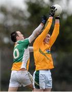 15 December 2013; Conor Sheridan, Meath, in action against Graham Guilfoil, Offaly. Fitzsimons Cup Final, Meath v Offaly, Grangegodden, Kells, Co. Meath. Picture credit: Ramsey Cardy / SPORTSFILE