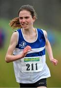 15 December 2013; Siobhra O'Flaherty, from St. Lawrence O'Toole's Athletic Club, Co. Carlow, on her way to winning the Girls under-17 4000m at the Woodie’s DIY National Novice & Even Age Cross Country Championships. WIT Sports Campus, Carriganore, Co. Waterford. Picture credit: Matt Browne / SPORTSFILE