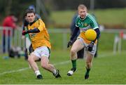 15 December 2013; Seamus Mattimoe, Meath, in action against Niall Darby, Offaly. Fitzsimons Cup Final, Meath v Offaly, Grangegodden, Kells, Co. Meath. Picture credit: Ramsey Cardy / SPORTSFILE