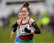 15 December 2013; Linda Conroy, from Mullingar Harriers Athletic Club, Co. Westmeath, on her way to winning the Girls under-19 4000m at the Woodie’s DIY National Novice & Even Age Cross Country Championships. WIT Sports Campus, Carriganore, Co. Waterford. Picture credit: Matt Browne / SPORTSFILE