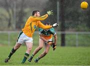 15 December 2013; Michael Burke, Meath, in action against Owen Carroll, Offaly. Fitzsimons Cup Final, Meath v Offaly, Grangegodden, Kells, Co. Meath. Picture credit: Ramsey Cardy / SPORTSFILE