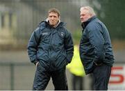 15 December 2013; Armagh assistant manager Kieran McGeeney, left, and Armagh manager Paul Grimley. O'Fiach Cup Final, Armagh v Derry, Crossmaglen, Co. Armagh. Photo by Sportsfile