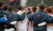 15 December 2013; Armagh assistant manager Kieran McGeeney speaking to his team before the game. O'Fiach Cup Final, Armagh v Derry, Crossmaglen, Co. Armagh. Photo by Sportsfile