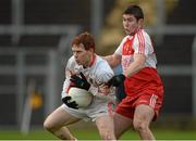 15 December 2013; Kyle Carragher, Armagh, in action against Ciaran McFaul, Derry. O'Fiach Cup Final, Armagh v Derry, Crossmaglen, Co. Armagh. Photo by Sportsfile