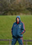 17 December 2013; Munster head coach Rob Penney during squad training ahead of their Celtic League 2013/14, Round 10, game against the Scarlets on Saturday. Munster Rugby Squad Training, University of Limerick, Limerick. Picture credit: Diarmuid Greene / SPORTSFILE