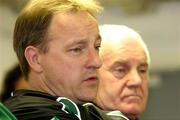 18 March 2005; Ireland coach Eddie O'Sullivan during an Ireland Rugby press conference prior to their RBS Six Nations game against Wales. Millenium Stadium, Cardiff, Wales. Picture credit; Tim Parfitt / SPORTSFILE