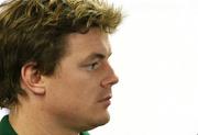18 March 2005; Brian O'Driscoll during an Ireland Rugby press conference prior to their RBS Six Nations game against Wales. Millenium Stadium, Cardiff, Wales. Picture credit; Tim Parfitt / SPORTSFILE