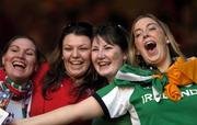 19 March 2005; Ireland fans cheer on their side. RBS Six Nations Championship 2005, Wales v Ireland, Millennium Stadium, Cardiff, Wales. Picture credit; Brendan Moran / SPORTSFILE