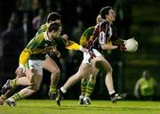19 March 2005; James Davitt, Westmeath, in action against Declan Quill, Kerry. Allianz National Football League, Division 1A, Kerry v Westmeath, Austin Stack Park, Tralee, Co. Kerry. Picture credit; Matt Browne / SPORTSFILE